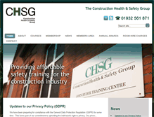 Tablet Screenshot of chsg.co.uk